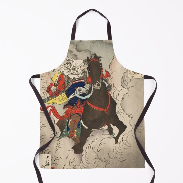 Item preview, : Samurai Uesugi Kenshin Riding Horse Ukiyo-e Tsukioka Yoshitoshi designed and sold by vekotpu.