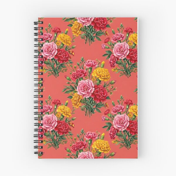 Item preview, Beautiful pink and yellow flowers on coral designed and sold by Lasofficial.