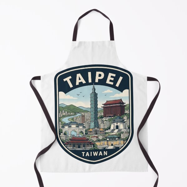 Item preview, Taipei Taiwan Skyline Vintage Travel Badge designed and sold by k3rstman1.