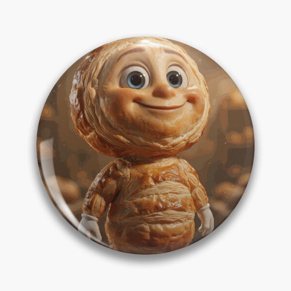 Item preview, Cute Croissant Bread Character in Cozy Bakery designed and sold by CaldWinslyQA.