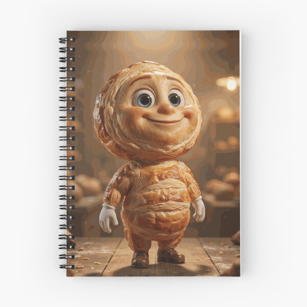 Item preview, Cute Croissant Bread Character in Cozy Bakery designed and sold by CaldWinslyQA.