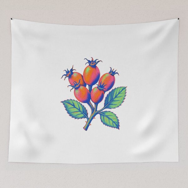 Item preview, Neon Rosehip Fan designed and sold by The-Art-of-D.