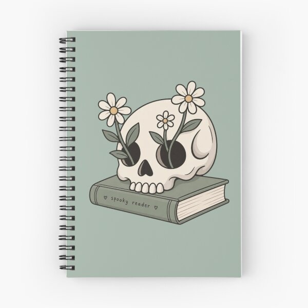 Item preview, Spooky Reader Floral Skull designed and sold by wingoo22.