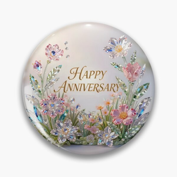 Item preview, Happy Anniversary – Romantic Spring Garden Love designed and sold by Nomad-Maynard.