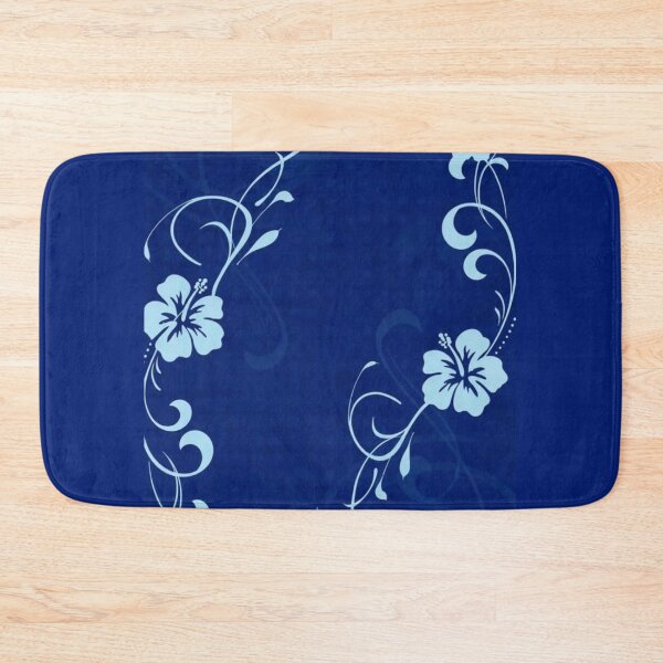 Item preview, Y2K Blue Hibiscus Floral Pattern | Retro 2000s Hawaiian Swirl Aesthetic designed and sold by BrontesWhimsyStore.