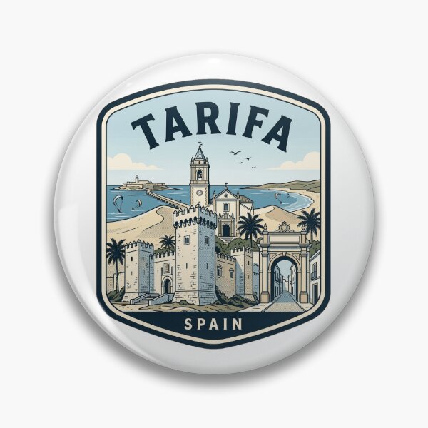 Item preview, Tarifa Spain Vintage Travel Poster Kitesurfing Beach designed and sold by k3rstman1.