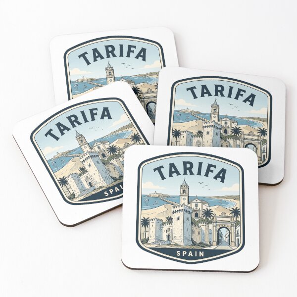 Item preview, Tarifa Spain Vintage Travel Poster Kitesurfing Beach designed and sold by k3rstman1.