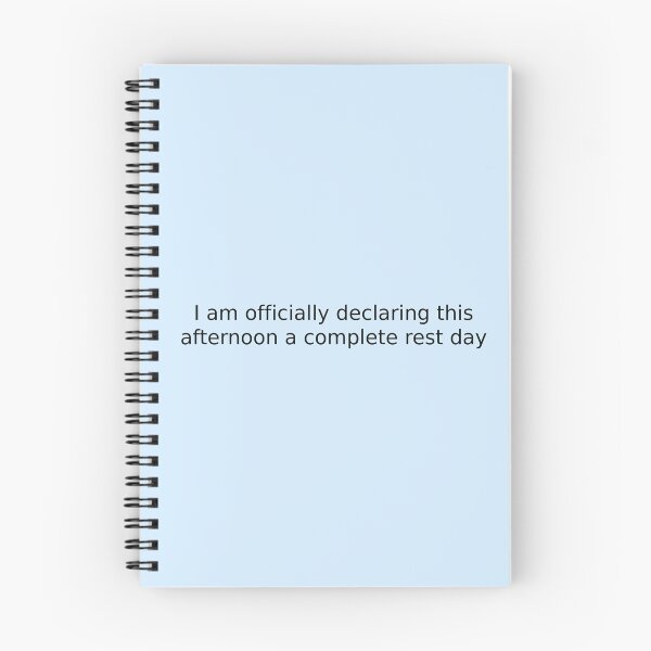 Item preview, I am officially declaring this afternoon a complete rest day designed and sold by English Learning.