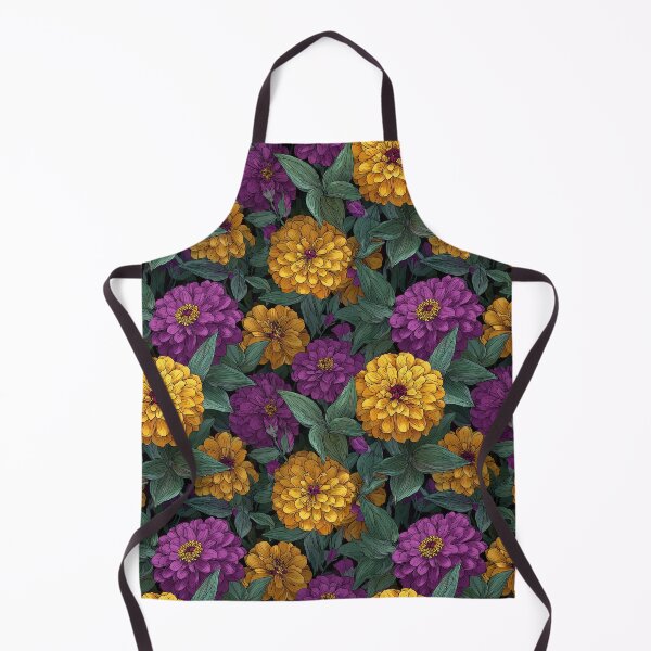 Item preview, Blooming Zinnia Print - Flower Garden Pattern - Gifts For Couples designed and sold by RoyalStarsPatts.