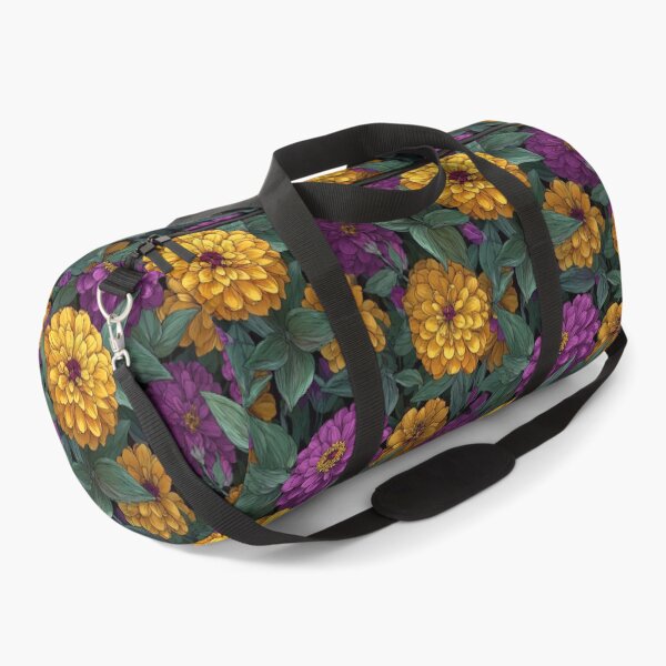 Item preview, Blooming Zinnia Print  - Flower Garden Pattern - Gifts For Couples designed and sold by RoyalStarsPatts.