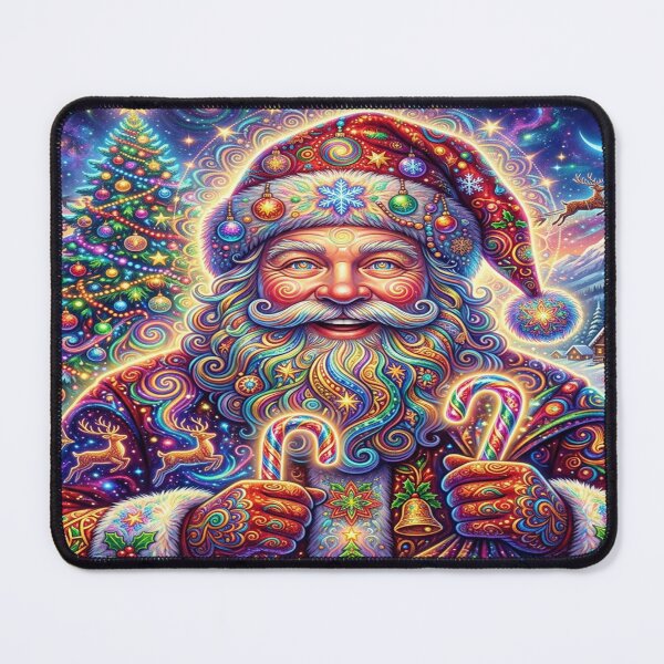 Item preview, Psychedelic Santa Claus in Vibrant Cosmic Wonderland designed and sold by Solomon-Ent-144.