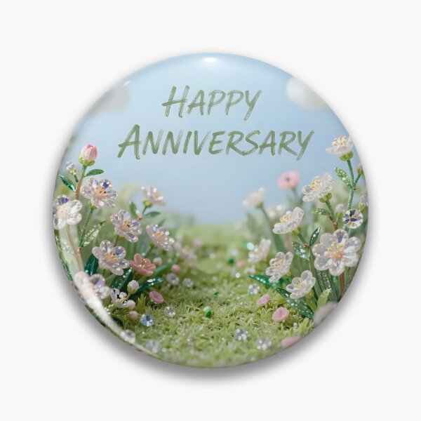 Item preview, Happy Anniversary – Romantic Spring Garden Love designed and sold by Nomad-Maynard.