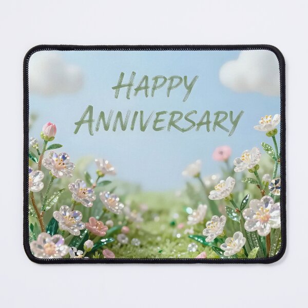 Item preview, Happy Anniversary – Romantic Spring Garden Love designed and sold by Nomad-Maynard.