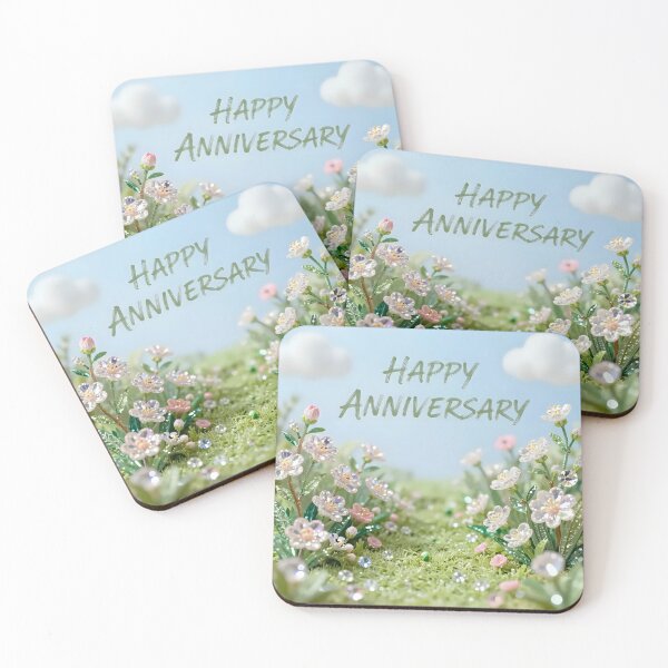 Item preview, Happy Anniversary – Romantic Spring Garden Love designed and sold by Nomad-Maynard.