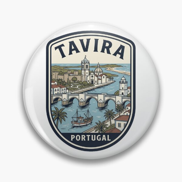 Item preview, Tavira Portugal Vintage Travel Badge designed and sold by k3rstman1.