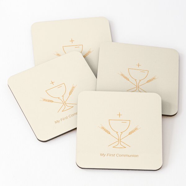 Item preview, My First Communion Chalice and Wheat designed and sold by cybercanvasmuse.