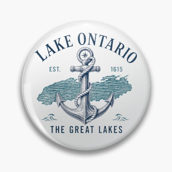 Artikelvorschau, Ankerdesign im Vintage-Stil für den Ontariosee und die Großen Seen entworfen und verkauft von Abigaildixon92.