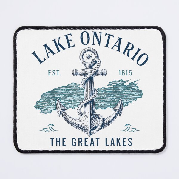 Item preview, Lake Ontario Great Lakes Anchor Vintage Nautical Design designed and sold by Abigaildixon92.