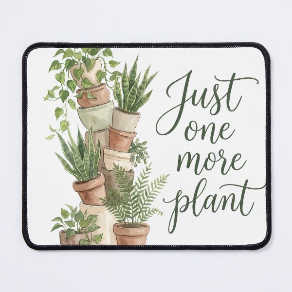Item preview, Just One More Plant Funny Hoarder Houseplant Watercolor Botanical designed and sold by WorldShop17.