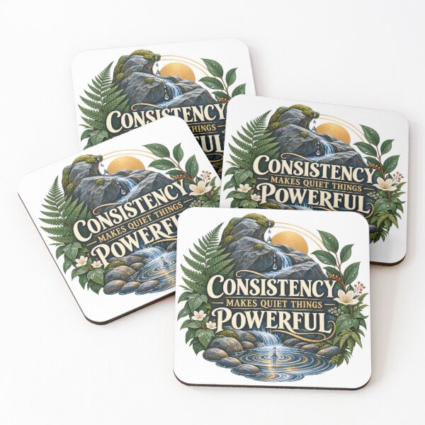 Item preview, Consistency Makes Quiet Things Powerful designed and sold by Mosslume Studio.