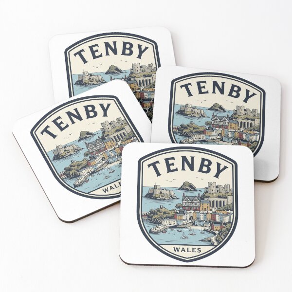 Item preview, Tenby Wales Vintage Coastal Harbor Travel Badge designed and sold by k3rstman1.
