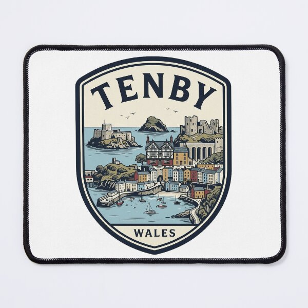 Item preview, Tenby Wales Vintage Coastal Harbor Travel Badge designed and sold by k3rstman1.