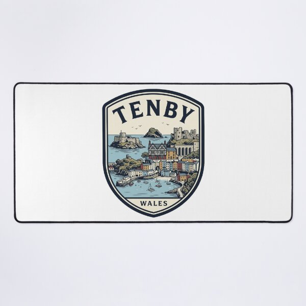 Item preview, Tenby Wales Vintage Coastal Harbor Travel Badge designed and sold by k3rstman1.