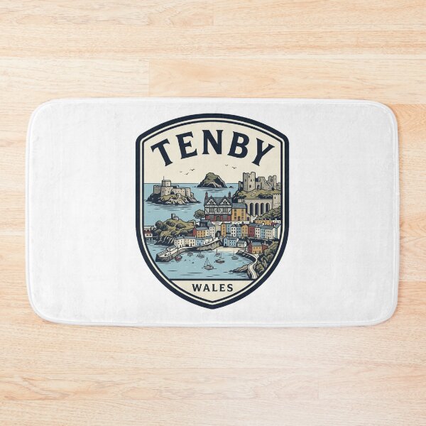 Item preview, Tenby Wales Vintage Coastal Harbor Travel Badge designed and sold by k3rstman1.