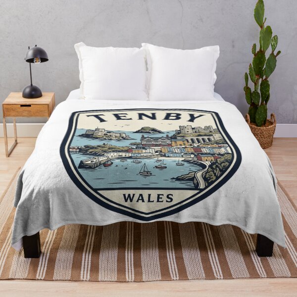 Item preview, Tenby Wales Vintage Coastal Harbor Travel Badge designed and sold by k3rstman1.
