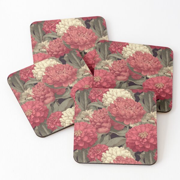 Item preview, Ornamental Zinnia Texture  - Flower Garden Pattern - Gifts For Coworkers designed and sold by RoyalStarsPatts.