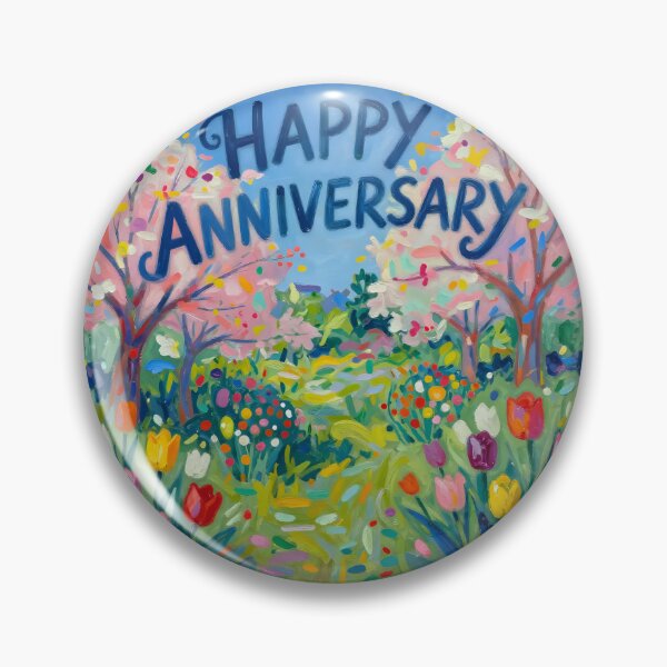 Item preview, Happy Anniversary – Romantic Spring Garden Love designed and sold by Nomad-Maynard.