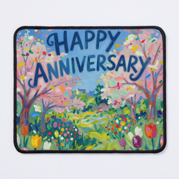 Item preview, Happy Anniversary – Romantic Spring Garden Love designed and sold by Nomad-Maynard.