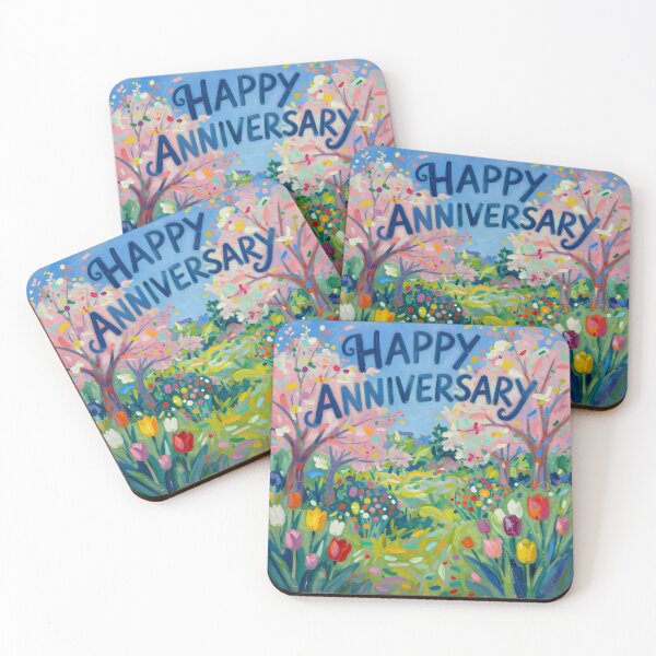 Item preview, Happy Anniversary – Romantic Spring Garden Love designed and sold by Nomad-Maynard.