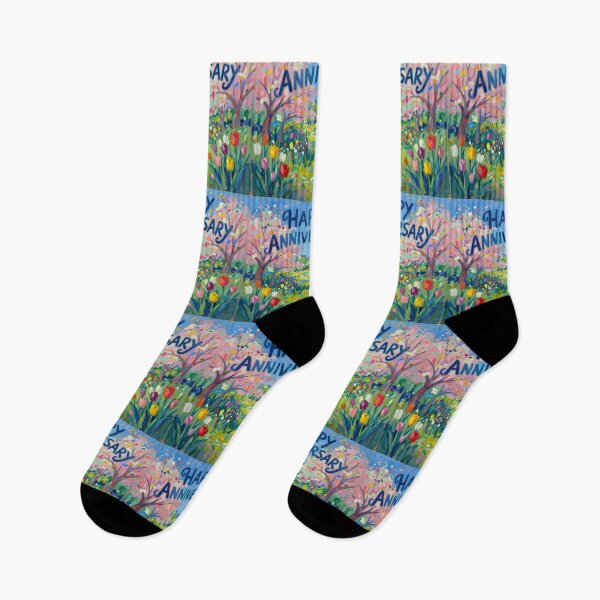 Item preview, Happy Anniversary – Romantic Spring Garden Love designed and sold by Nomad-Maynard.
