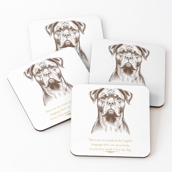 Item preview, Vintage Etched Boxador Portrait Quote Print designed and sold by WaggingTailsCo.