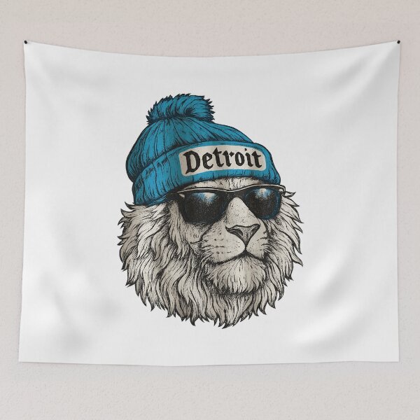 Item preview, Detroit Lion Cool Beanie Sunglasses Graphic designed and sold by SolimanPav.