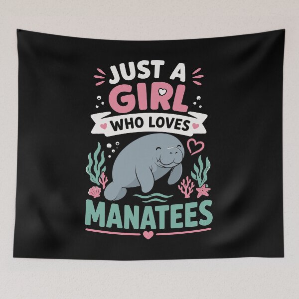 Item preview, Just A Girl Who Loves Manatees Cute Manatee Lover designed and sold by mraihan.