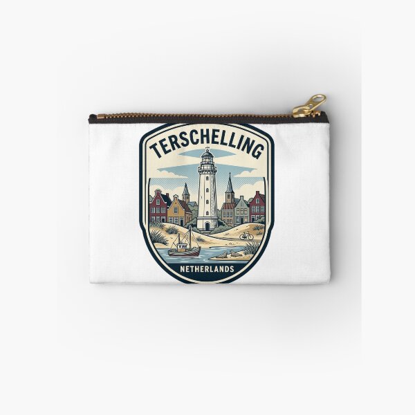 Item preview, Terschelling Netherlands Coastal Lighthouse Travel Badge Style designed and sold by k3rstman1.