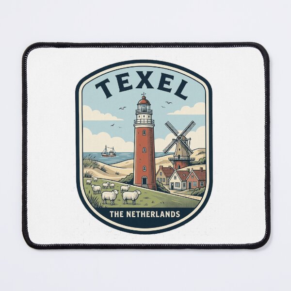 Item preview, Texel Netherlands Vintage Lighthouse Windmill Travel Badge designed and sold by k3rstman1.