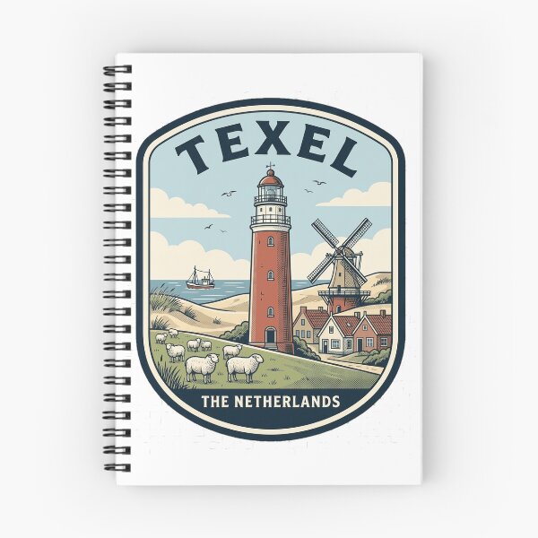 Item preview, Texel Netherlands Vintage Lighthouse Windmill Travel Badge designed and sold by k3rstman1.
