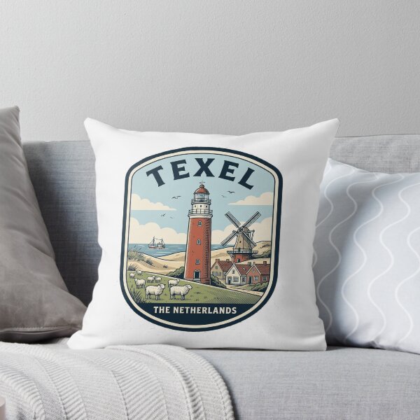 Item preview, Texel Netherlands Vintage Lighthouse Windmill Travel Badge designed and sold by k3rstman1.