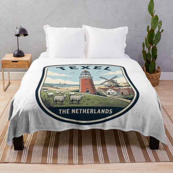 Item preview, Texel Netherlands Vintage Lighthouse Windmill Travel Badge designed and sold by k3rstman1.