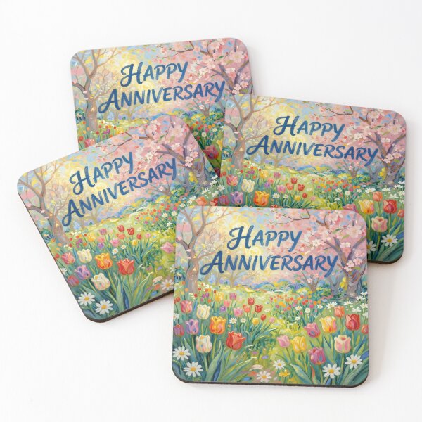 Item preview, Happy Anniversary – Romantic Spring Garden Love designed and sold by Nomad-Maynard.