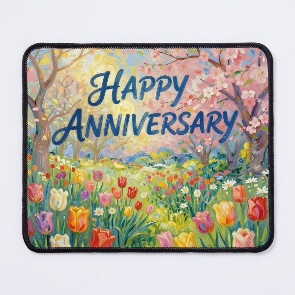 Item preview, Happy Anniversary – Romantic Spring Garden Love designed and sold by Nomad-Maynard.