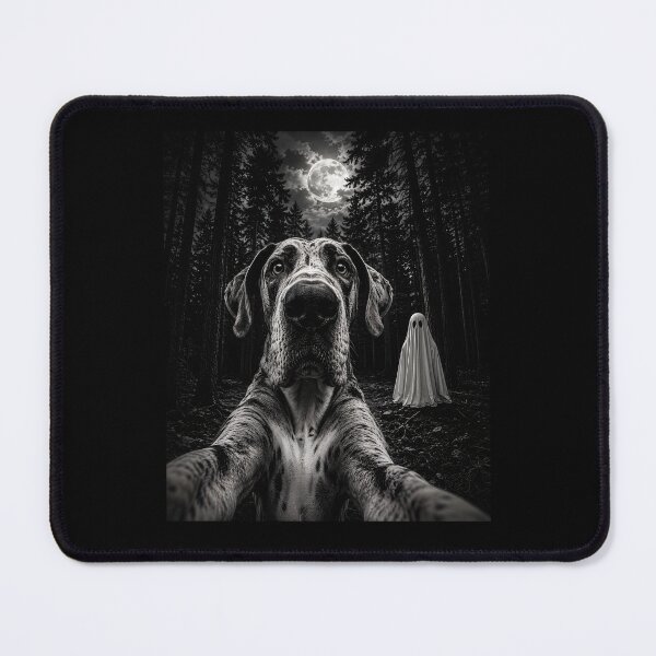 Item preview, Spooky Great Dane Selfie with Ghost designed and sold by CelidaBonde.