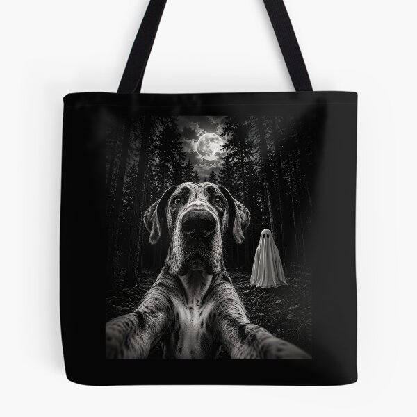 Item preview, Spooky Great Dane Selfie with Ghost designed and sold by CelidaBonde.