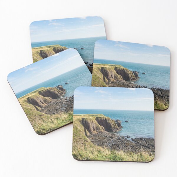 Item preview, Silence and Solitude - Calm North Sea from the Cliffs in Aberdeenshire Scotland  designed and sold by Georgia Mizuleva.