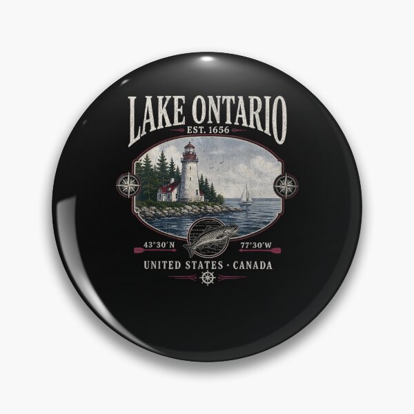 Artikelvorschau, Lake Ontario Retro 90er Jahre See Amerikanisch für Männer und Frauen entworfen und verkauft von ArtByimamS.