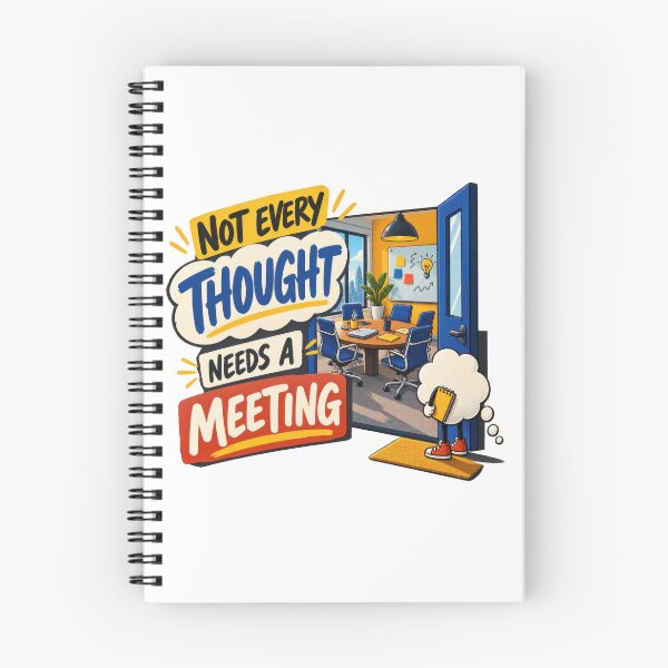 Item preview, Not Every Thought Needs a Meeting designed and sold by Mosslume Studio.