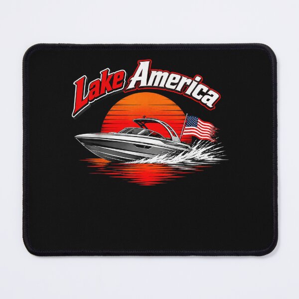 Item preview, Lake America Speedboat Sunset Patriotic Lake Life designed and sold by ArtByimamS.